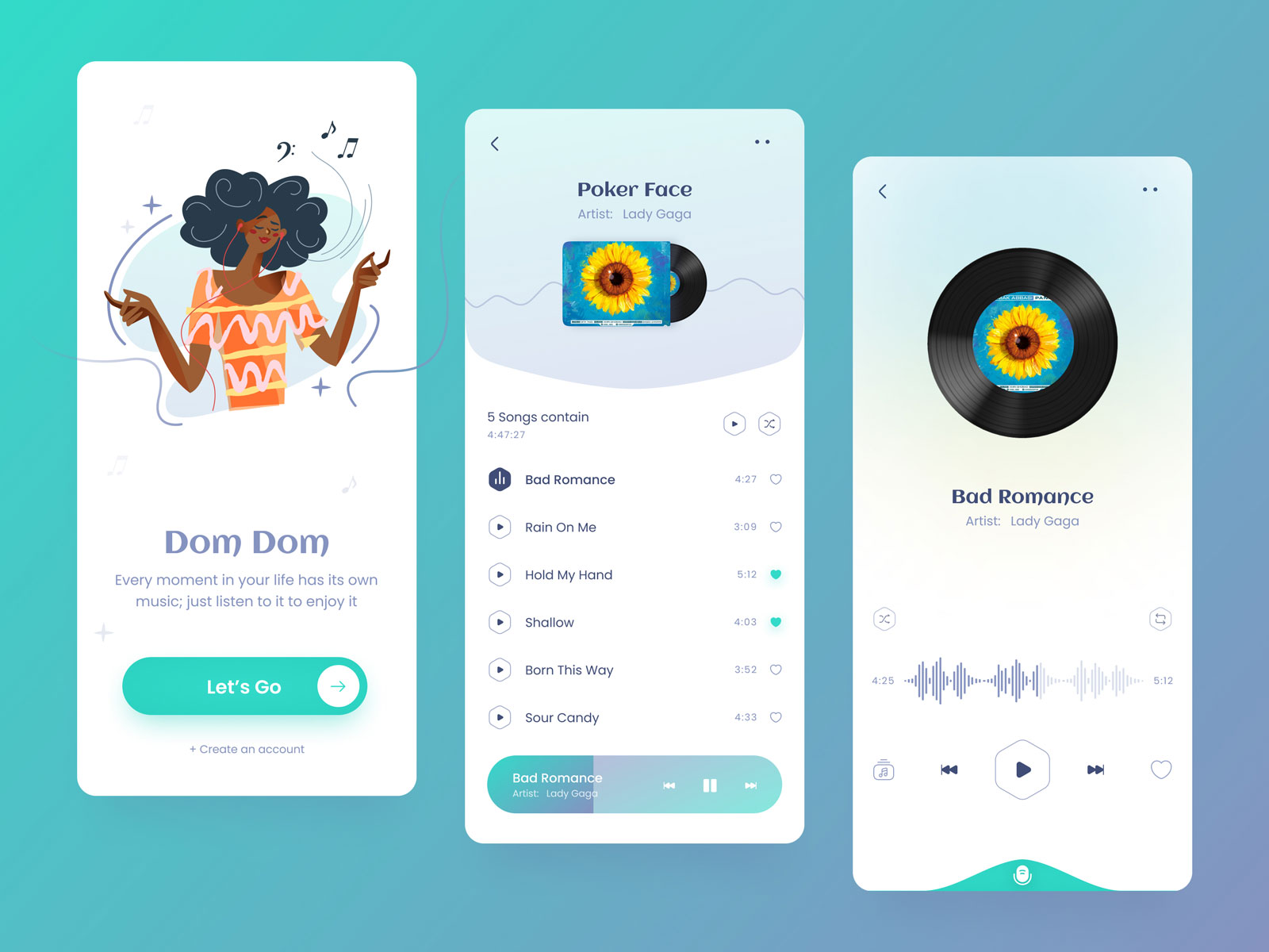 Dom Dom – Fancy Music Player